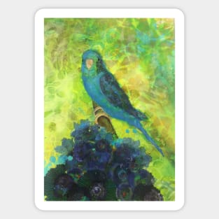 ‘Bluey’ the Budgerigar Sticker